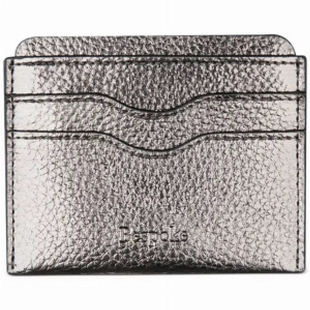 Bespoke Men's Card Case Pebble Faux Leather